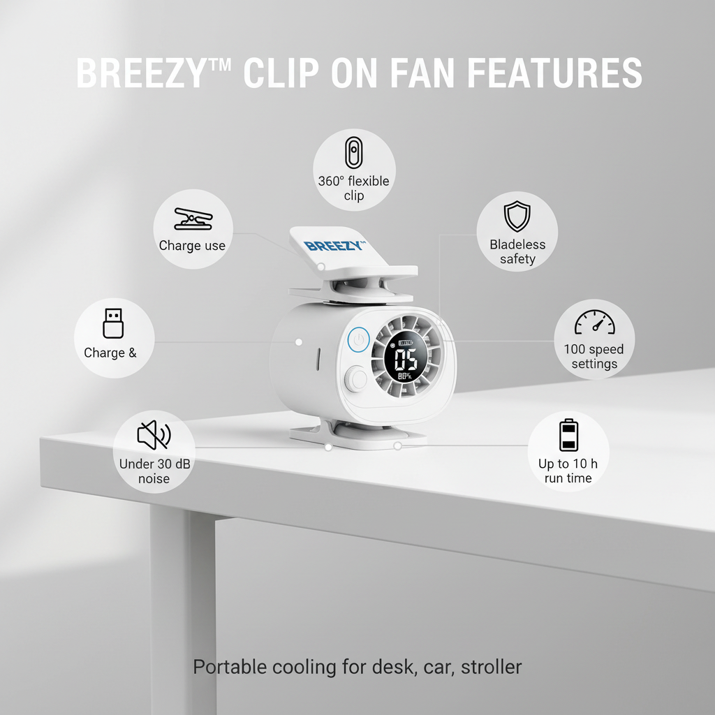 Breezy™ Clip On Fan