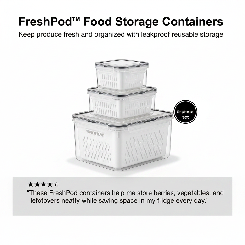 FreshPod™ Food Storage Containers